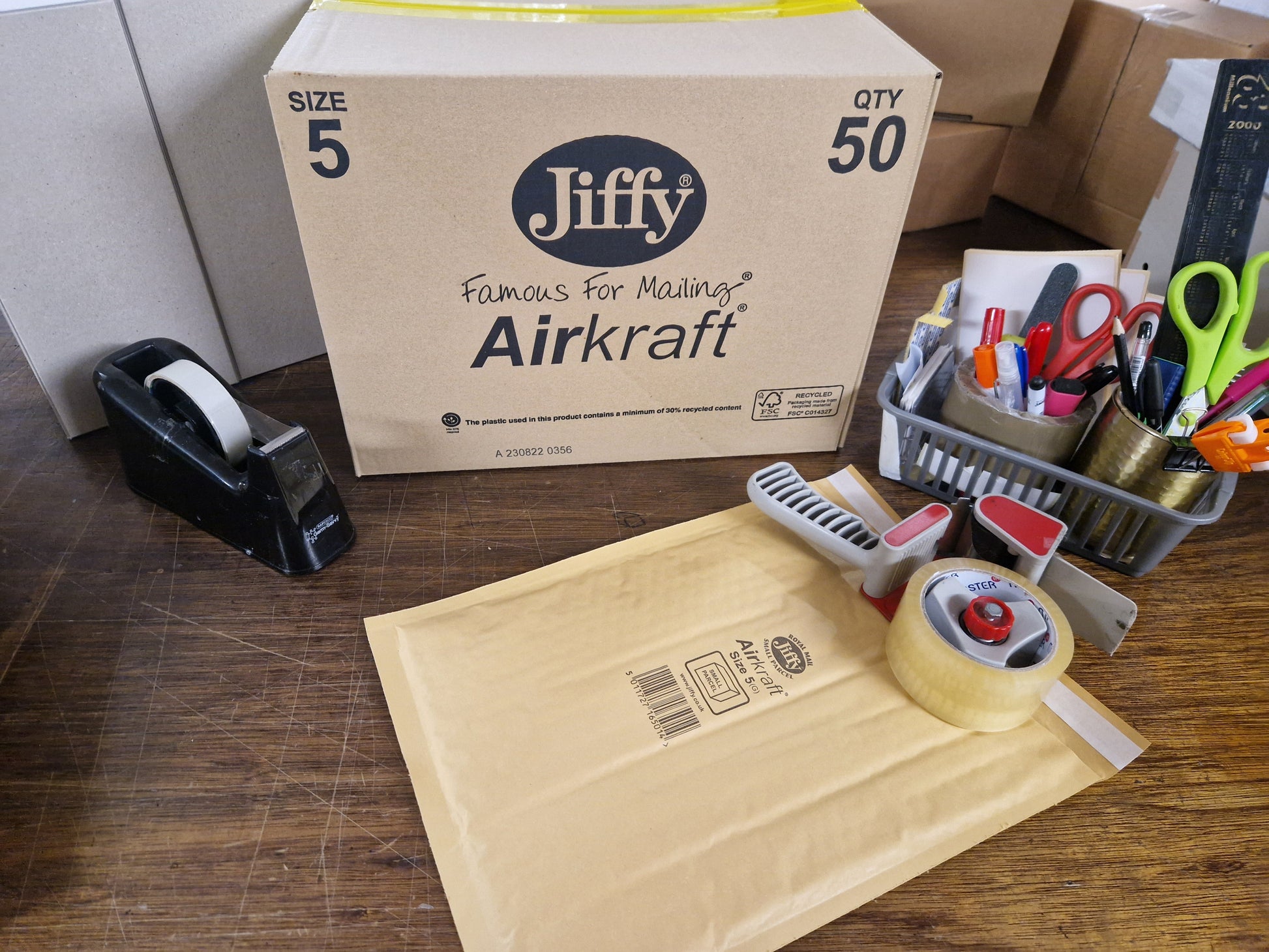 Box of Jiffy Airkraft JL5 from Jiffy Envelopes